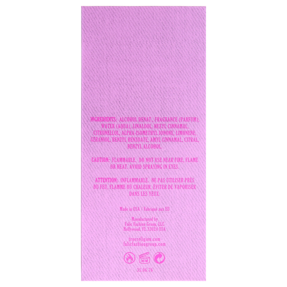 Pink by True Religion for Women - 3.4 oz EDP Spray - Picture 7 of 8